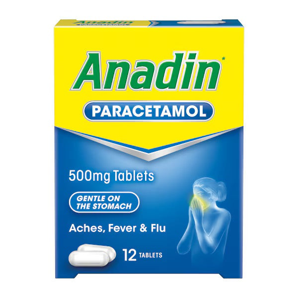 Anadin GSL Paracetamol 12 Tablets