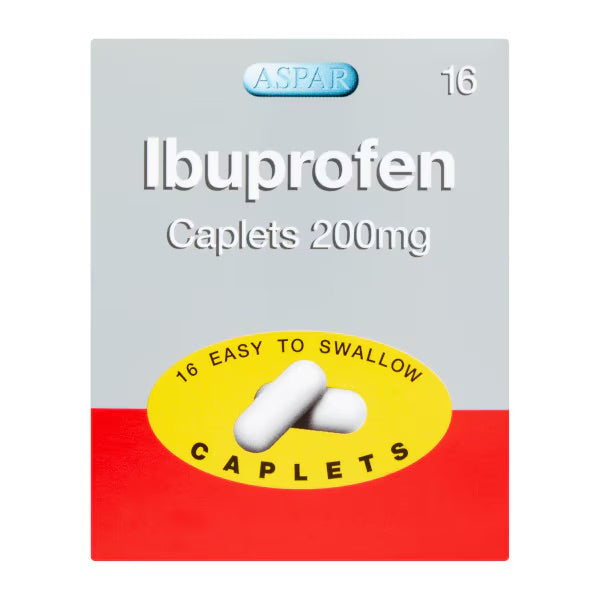 Aspar Ibuprofen Caplets 16S