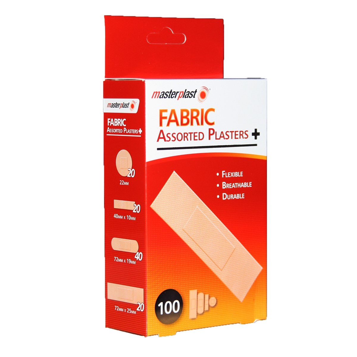 Assorted Fabric Plasters 100PK