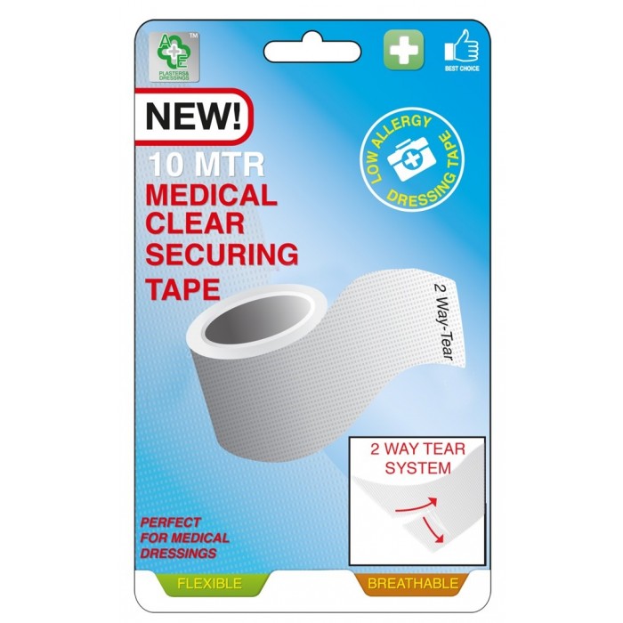 A&E Clear Medical Hospital Tape 10MTR