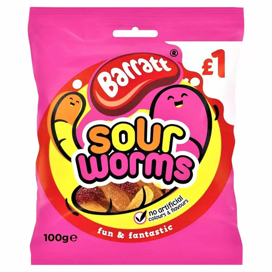 Barratt F&F Sour Worm PM1 100g