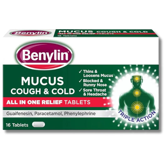 Benylin Mucus All in One 16 Tablets