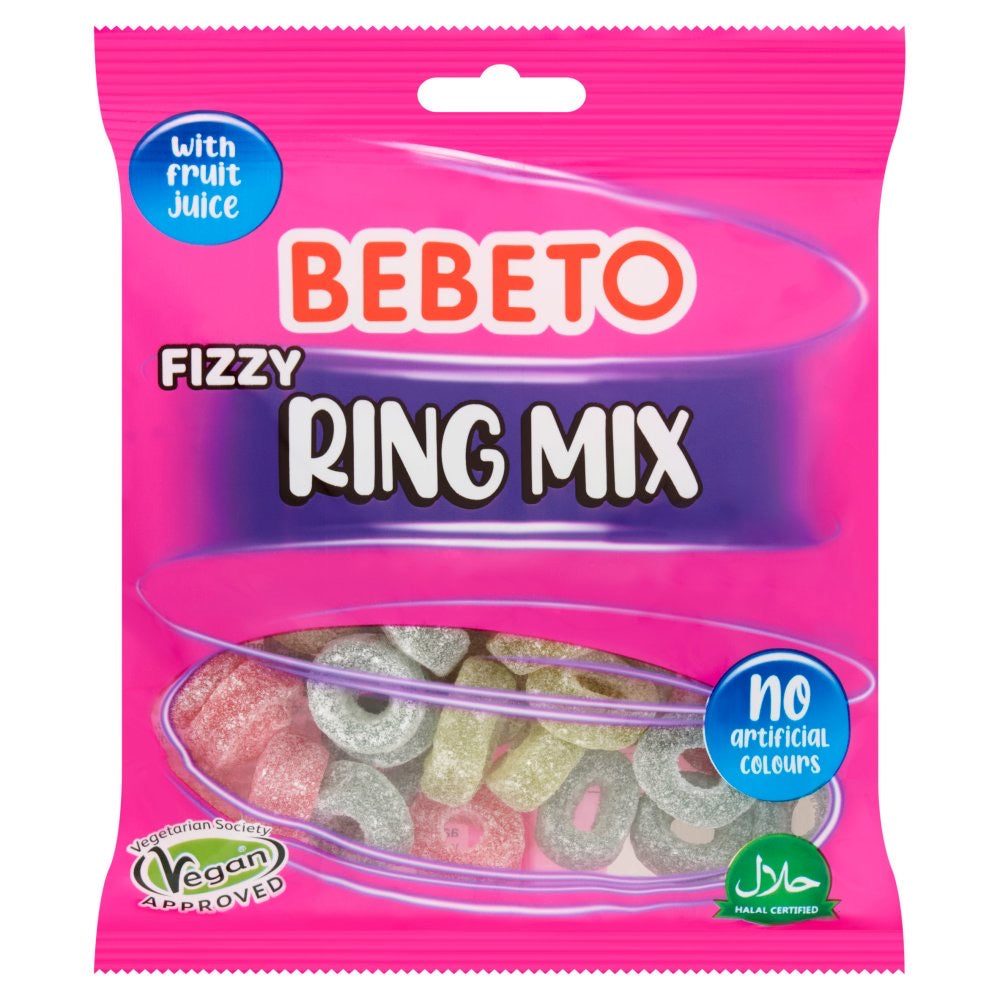 Bebeto Fizzy Ring Mix £1 150g