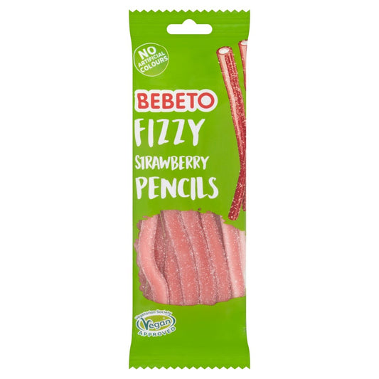 Bebeto Fizzy Strawberry Pencils PM1 160g