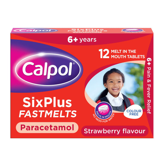 Calpol Fastmelts Tabs 6+  12 Tablets