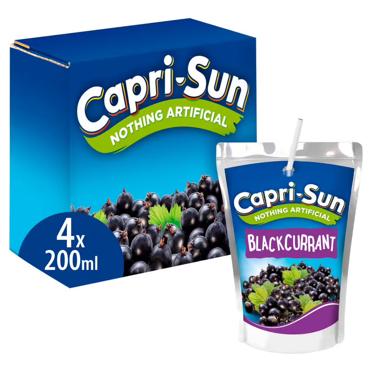 Capri-Sun Blackcurrant 4PK 200ml