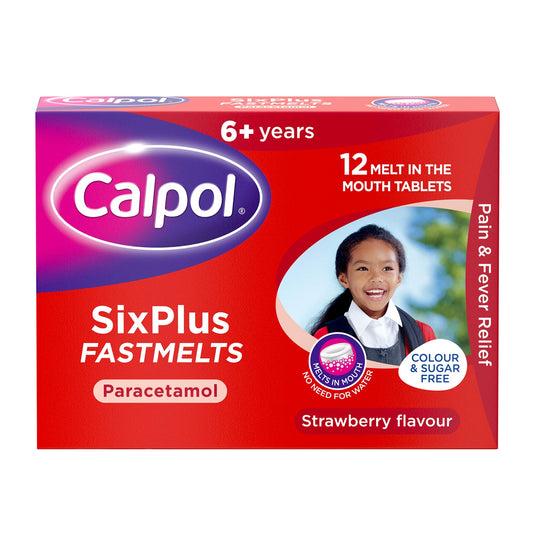 Calpol GSL Six Plus Fastmelts 12 Tablets