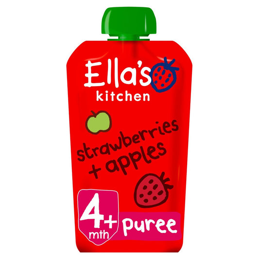 Ella's Kitchen Organ Strawberry & Apples 4 Months 120g