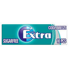 Wrigley Extra Sugar Free Cool Breeze Gum 10S