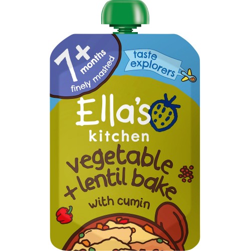 Ella's Kitchen Vegetable + Lentil Bake with Cumin 7 Months 130g