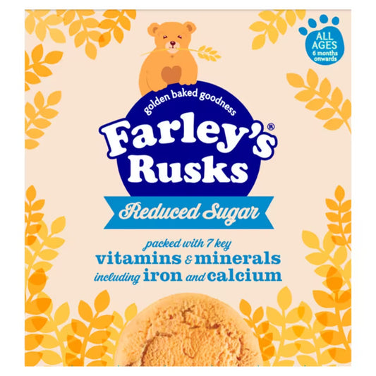 Farleys Rusk Reduced Sugar 6 Months 300g 18PK