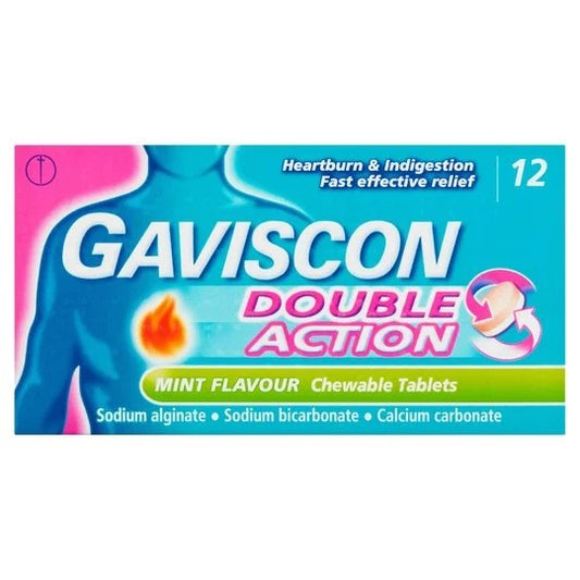 Gaviscon Double Action 12 Tablets