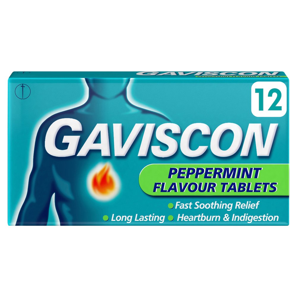 Gaviscon Peppermint 12 Tablets