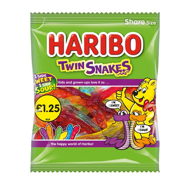 Haribo Twin Snakes PM1.25 140g