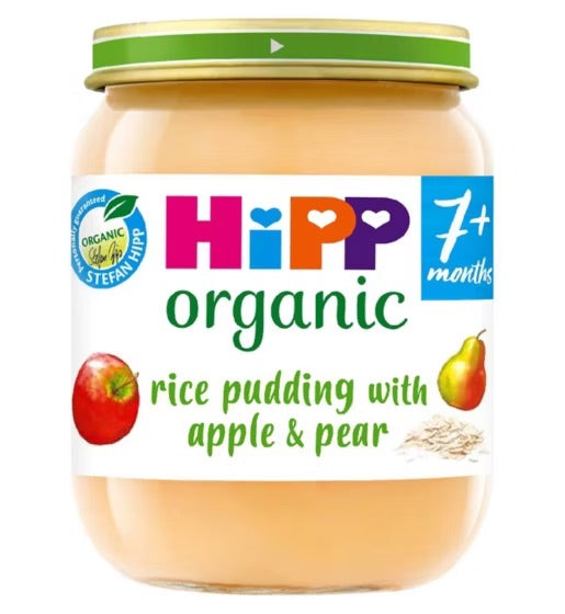 Hipp Organic Rice Puddings Apple & Pear 160g