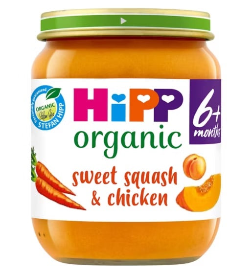 Hipp Organic Sweet Squash & Chicken 6 Months 125g