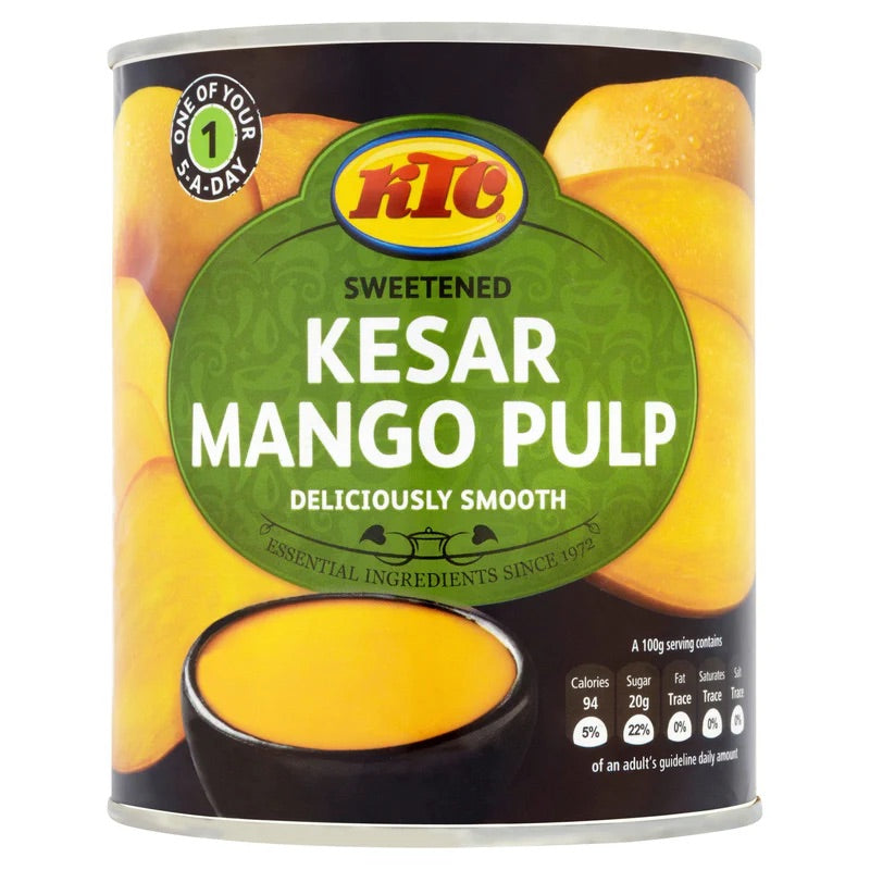 KTC Kesar Mango Pulp Tin 850g