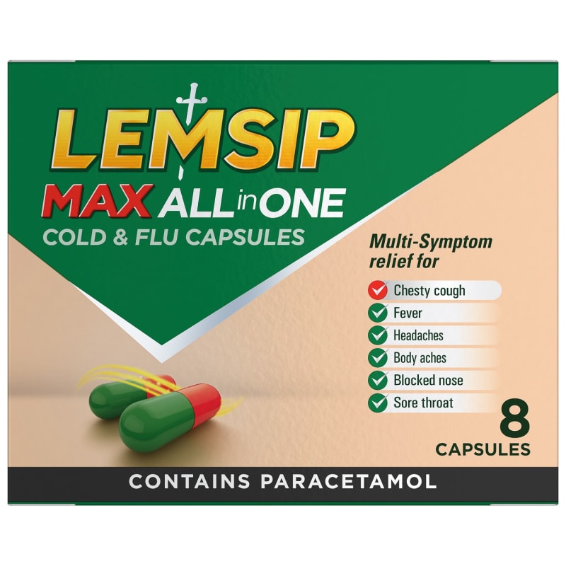 Lemsip All In One 8 Capsules