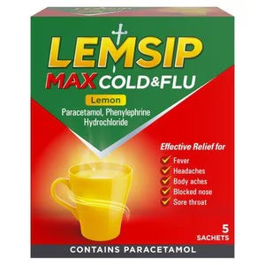 Lemsip Max Strength Lemon 5 Sachets