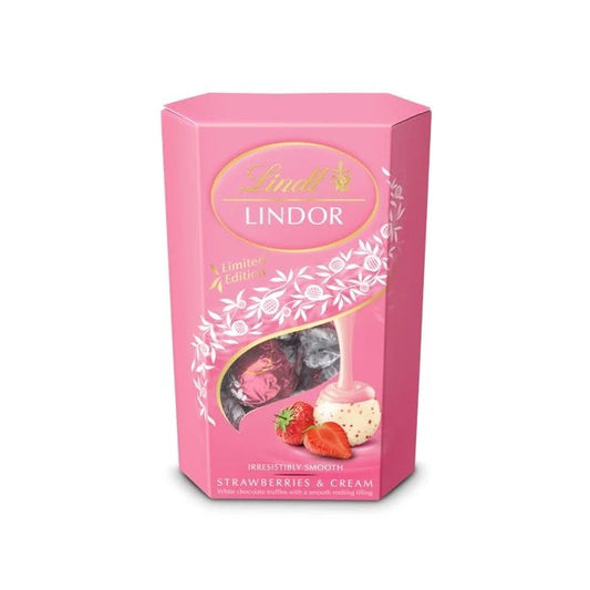 Lindt Lindor Strawberries & Cream 200g