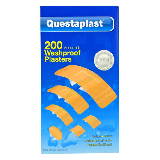 Questplast Wash-proof Plasters 200PK