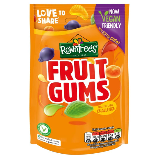 Rowntree Fruit Gums Pouch Vegan 150g