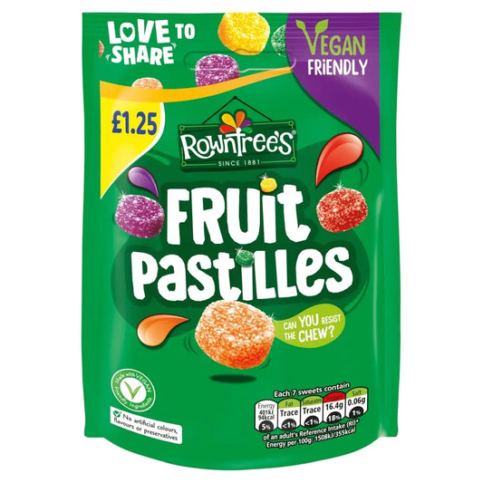 Rowntree Fruit Pastille Vegan PM1.25 114g