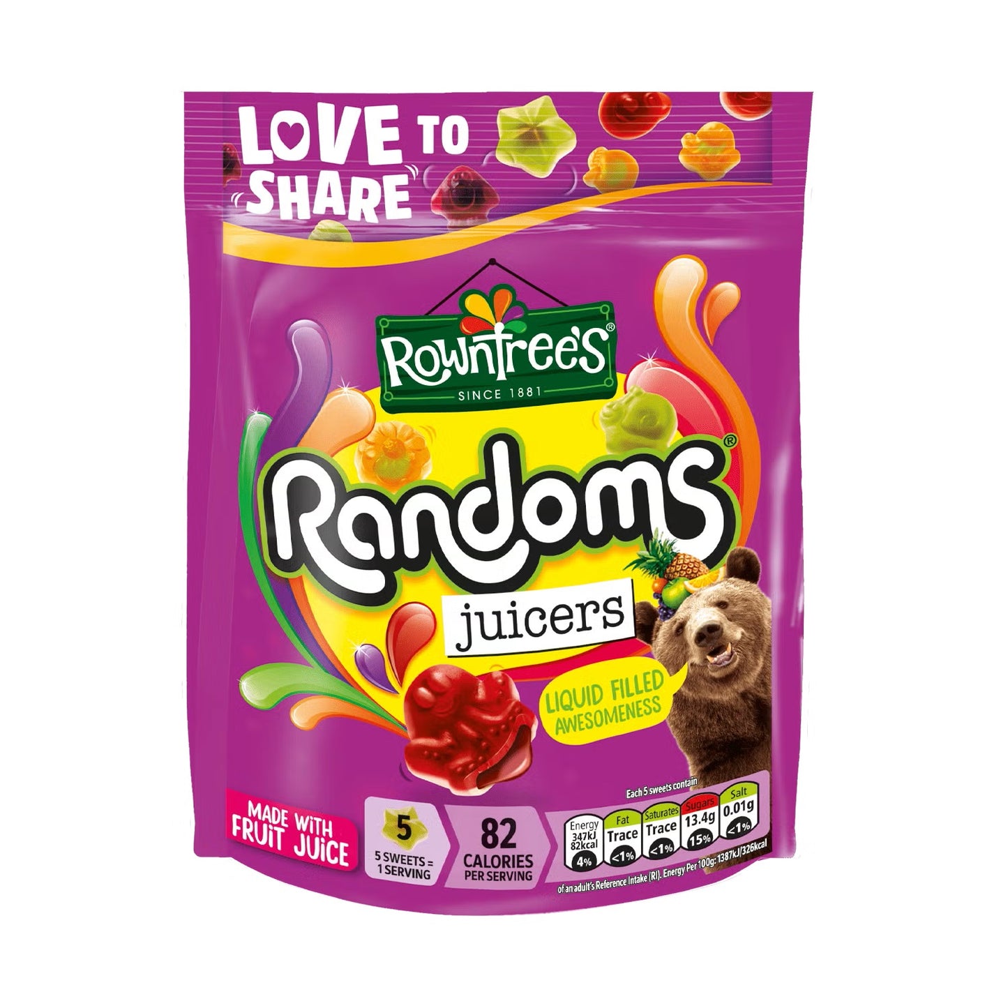 Rowntree Randoms Juicers Pouch 140g