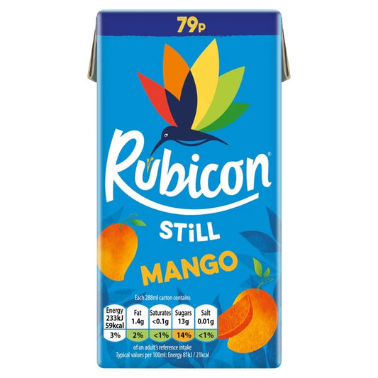 Rubicon Still Mango PM0.79 288ml