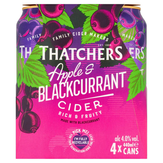 Thatchers Apple&Blackcurrant PM6.69 4PK 440ml